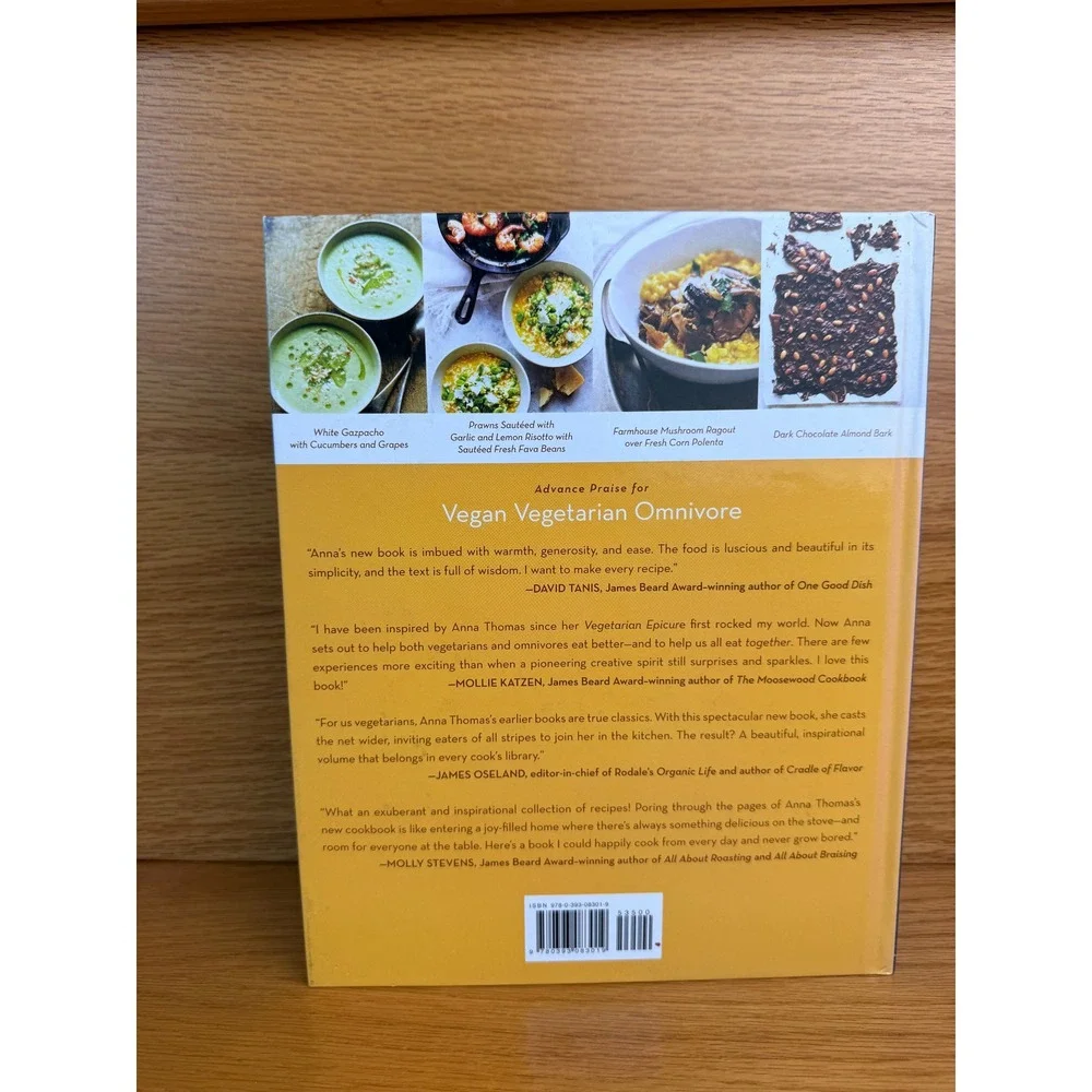 W. W. NORTON Vegan Vegetarian Omnivore Cookbook Anna Thomas Hardcover